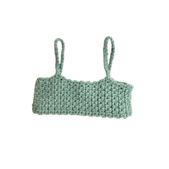 Wool crochet crop top - Picture 1 of 2